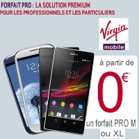 Promotion Virgin Mobile : iPhone 4 et Samsung Galaxy S3 à 0€, Sony Xperia Z à 29€