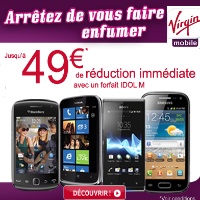 Promotion Virgin Mobile : des téléphones à partir de 0,99€