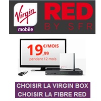 La Fibre RED BY SFR en promo à 19.99€ est accessible via Virgin Mobile !