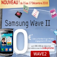 Le Samsung Wave 2 gratuit chez Virgin Mobile avec un forfait Divine 