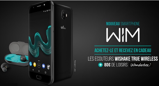 Le WIKO WIM est arrivé chez Bouygues Telecom avec des écouteurs et 80 euros sur Wonderbox offerts