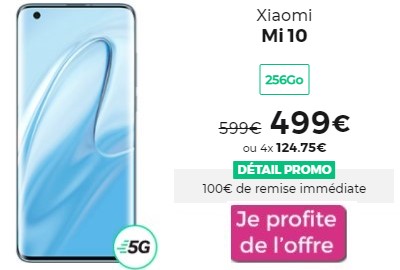 Xiaomi Mi 10 à moins de 500? chez RED