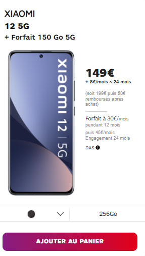SFR Xiaomi 12