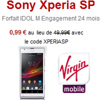 Virgin Mobile : Le Sony Xperia SP en promo avec un forfait iDOL M !