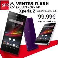 Plus que quelques heures pour profiter de la promo sur le Xperia Z chez SFR