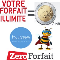 Nouveau chez Zero Forfait : Appels, SMS et 1Go de Data à 2€ avec Buxee !